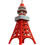 Jak wygląda emoji Tokyo Tower w Apple.