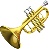 How Trumpet emoji looks on Apple.