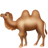 How Two-Hump Camel emoji looks on Apple.