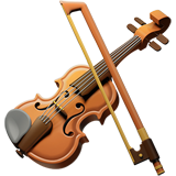 How Violin emoji looks on Apple.