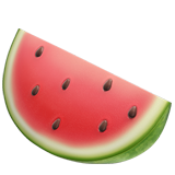 How Watermelon emoji looks on Apple.