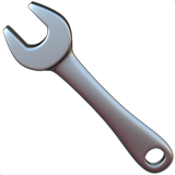 How Wrench emoji looks on Apple.