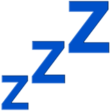 How Zzz emoji looks on Apple.