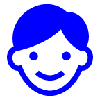 How Boy emoji looks on Au-Kddi.