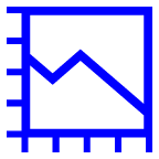 How Chart Decreasing emoji looks on Au-Kddi.