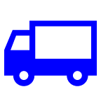 How Delivery Truck emoji looks on Au-Kddi.