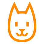 How Dog Face emoji looks on Au-Kddi.