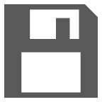 How Floppy Disk emoji looks on Au-Kddi.