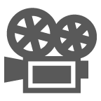 How Movie Camera emoji looks on Au-Kddi.