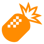 Bagaimana Pineapple emoji terlihat di Au-Kddi.