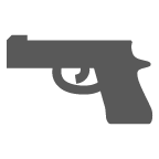 How Water Pistol emoji looks on Au-Kddi.