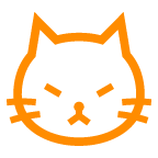 Bagaimana Pouting Cat emoji terlihat di Au-Kddi.