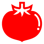 How Tomato emoji looks on Au-Kddi.