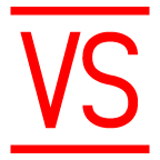 Як емоджі Кнопка "VS" выглядає в Au-Kddi.