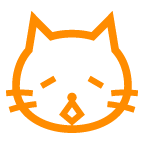 How Weary Cat emoji looks on Au-Kddi.