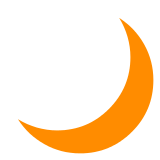 A quoi ressemblent les emoji Croissant de lune sur Docomo.