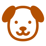 A quoi ressemblent les emoji Tête de chien sur Docomo.