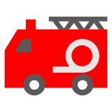 A quoi ressemblent les emoji Camion de pompier sur Docomo.