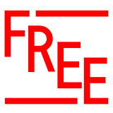 Як емоджі Кнопка «FREE» выглядає в Docomo.