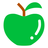 A quoi ressemblent les emoji Pomme verte sur Docomo.