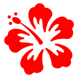 A quoi ressemblent les emoji Hibiscus sur Docomo.