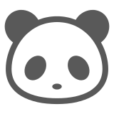 Panda emojisi Docomo üzerinde nasıl görünüyor.