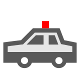 A quoi ressemblent les emoji Voiture de police sur Docomo.