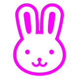 A quoi ressemblent les emoji Tête de lapin sur Docomo.