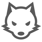 How Wolf emoji looks on Docomo.