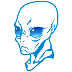 How Alien emoji looks on Emojidex.