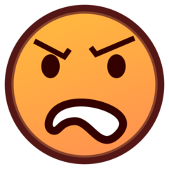 How Angry Face emoji looks on Emojidex.