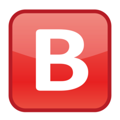 How B Button (Blood Type) emoji looks on Emojidex.