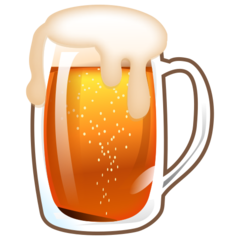 ビールジョッキの絵文字がEmojidexでどのように見えるか。