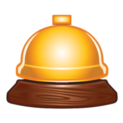 How Bellhop Bell emoji looks on Emojidex.