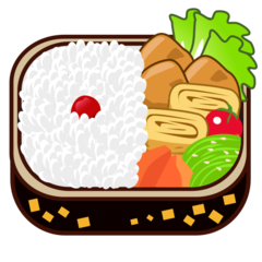 How Bento Box emoji looks on Emojidex.