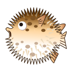 How Blowfish emoji looks on Emojidex.