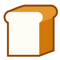 How Bread emoji looks on Emojidex.