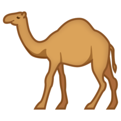 Bagaimana Camel emoji terlihat di Emojidex.