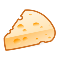 Bagaimana Cheese Wedge emoji terlihat di Emojidex.