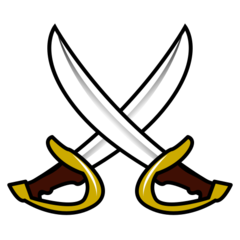 How Crossed Swords emoji looks on Emojidex.