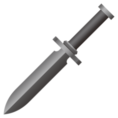 Bagaimana Dagger emoji terlihat di Emojidex.