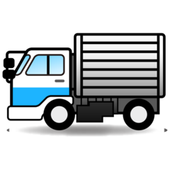 How Delivery Truck emoji looks on Emojidex.