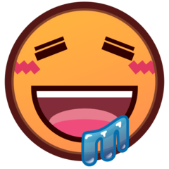 Bagaimana Drooling Face emoji terlihat di Emojidex.