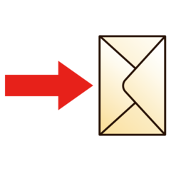 How Envelope with Arrow emoji looks on Emojidex.