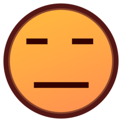 How Expressionless Face emoji looks on Emojidex.