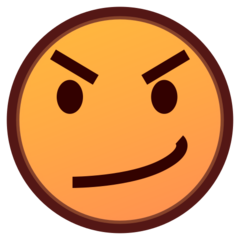 איך פרצוף עם קיטור יוצא מהאף emoji נראה על Emojidex.