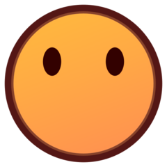 Ağzı olmayan yüz emojisi Emojidex üzerinde nasıl görünüyor.