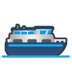 How Ferry emoji looks on Emojidex.