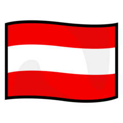 Wie Flagge: Österreich Emoji auf Emojidex aussieht.