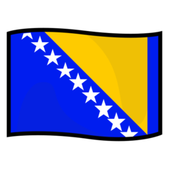 How Flag: Bosnia & Herzegovina emoji looks on Emojidex.